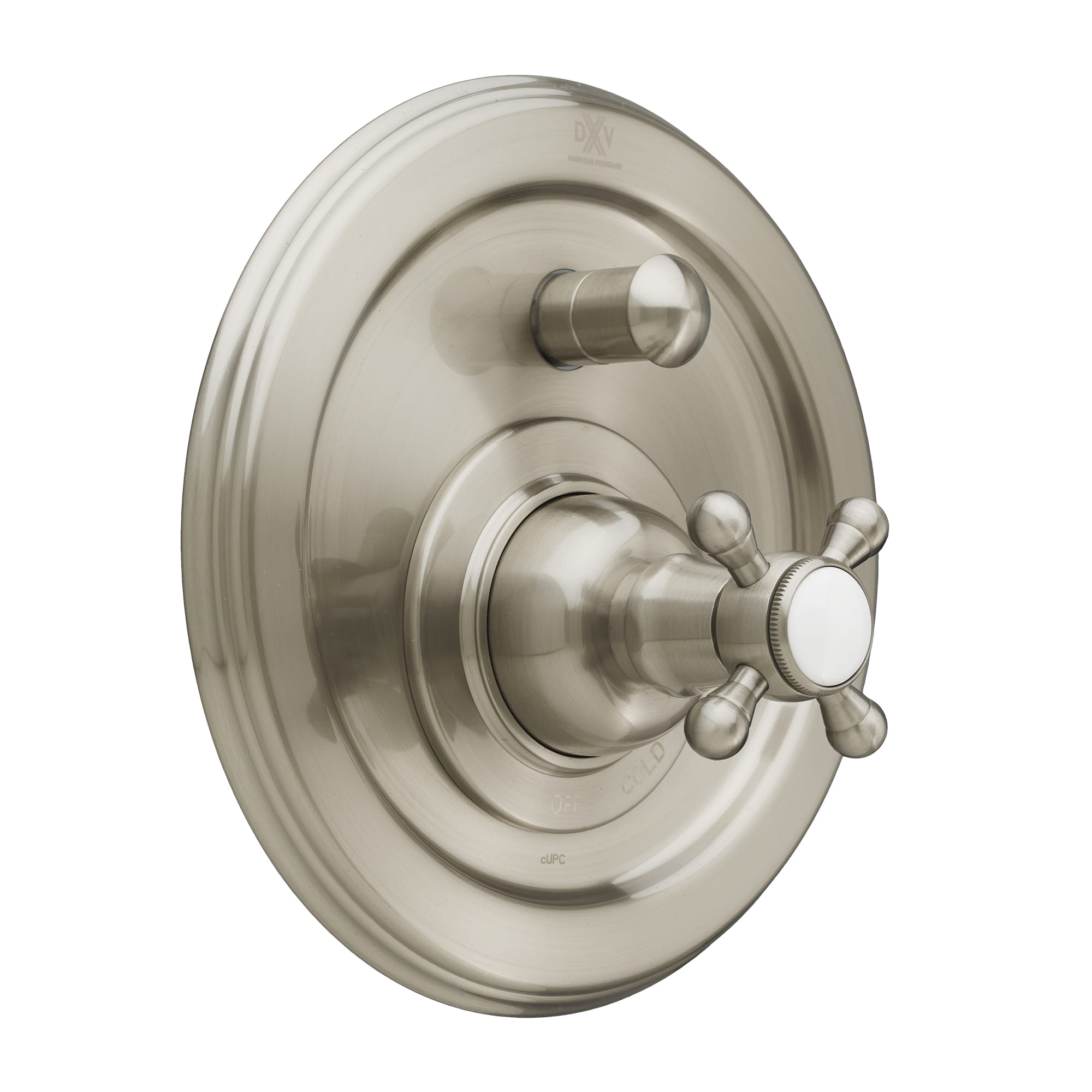 Pressure Balance Tub/Shower Valve Trim with Diveter and Cross Handle